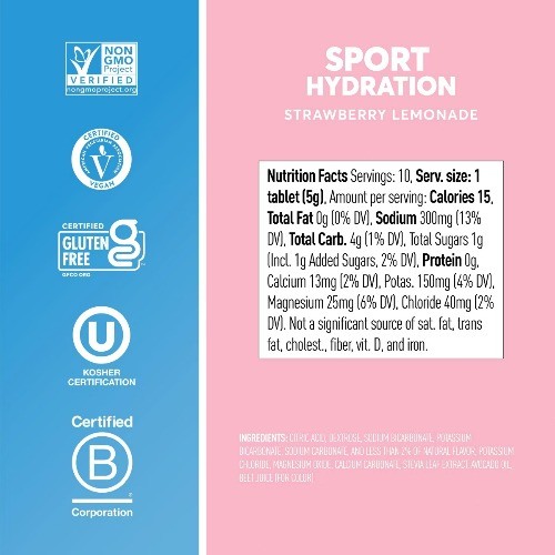 nuun Hydration Sport Drink Dissolving Vegan Tablets – Variety Pack – 5.8oz/30ct