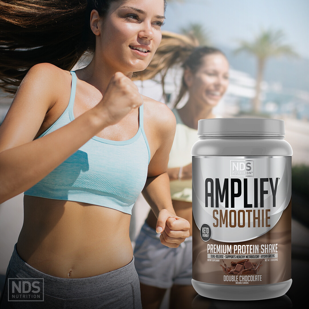 NDS Amplify Smoothie Protein -Added Greens Overall Health – Chocolate (30 Serve)