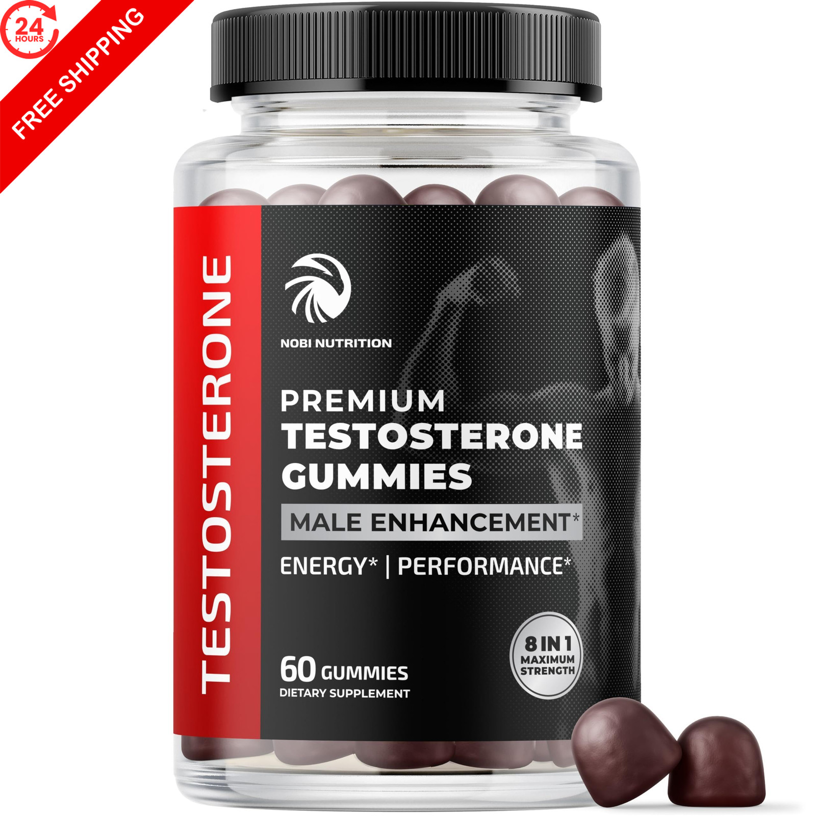 Testosterone Supplement for Men Muscle Growth, 60 Count (Pack of 1)