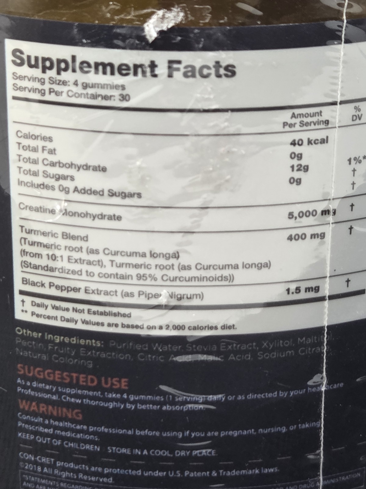 EcoWise Wellness Creatine Monohydrate 5g Mango Chewables 120ct