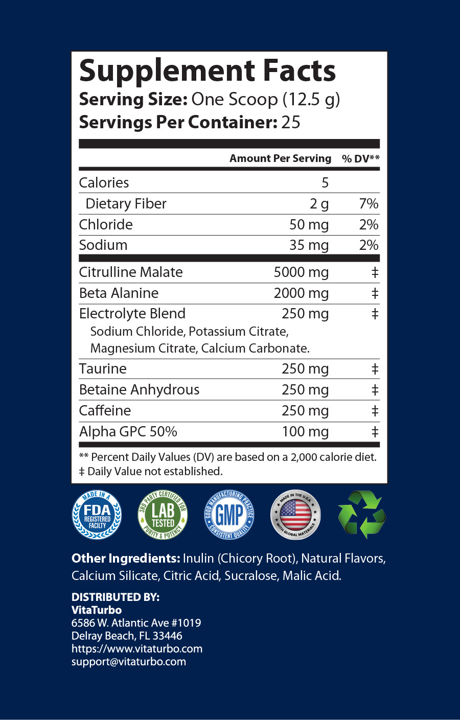 Pump Non-Stim Pre-Workout 368.5g Energy, Focus & Pump Support