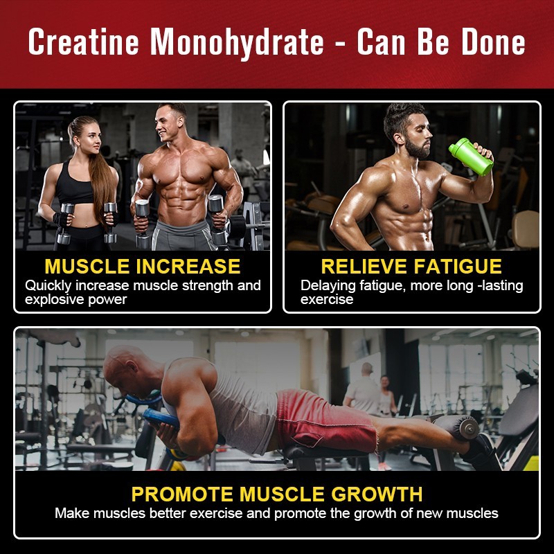 Pure Creatine Monohydrate Powder Micronized Unflavored 50 Servings 250 Grams
