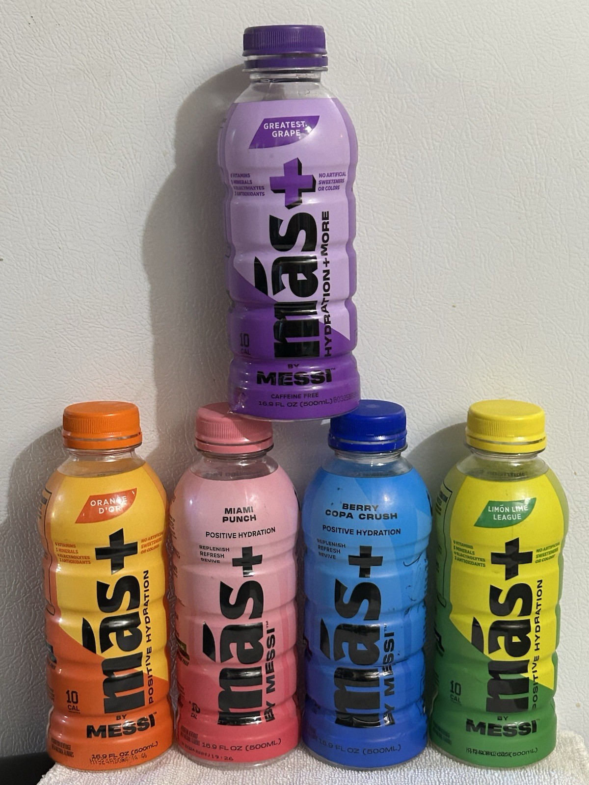 mas+ Variety Electrolyte Hydration Drink 5-Pack 16.9 fl oz Caffeine-Free