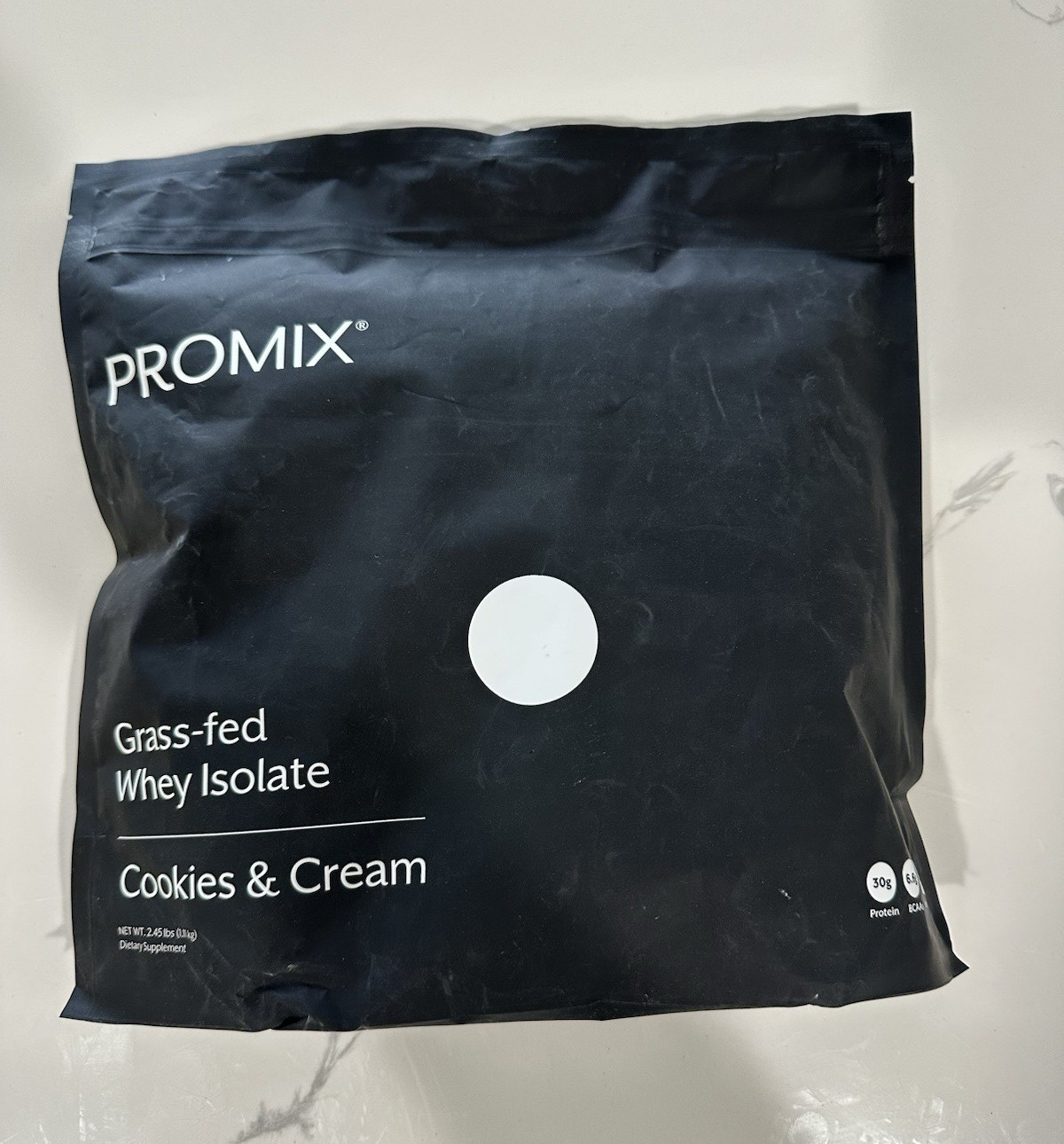 PROMIX Grass-Fed Whey Protein Isolate Powder Cookies & Cream 2.45 lb