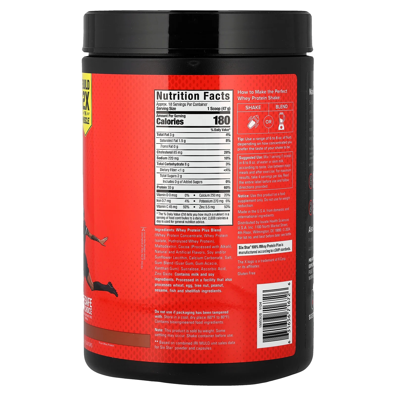 100% Whey Protein Plus, Triple Chocolate, 1.82 lbs (826 g)