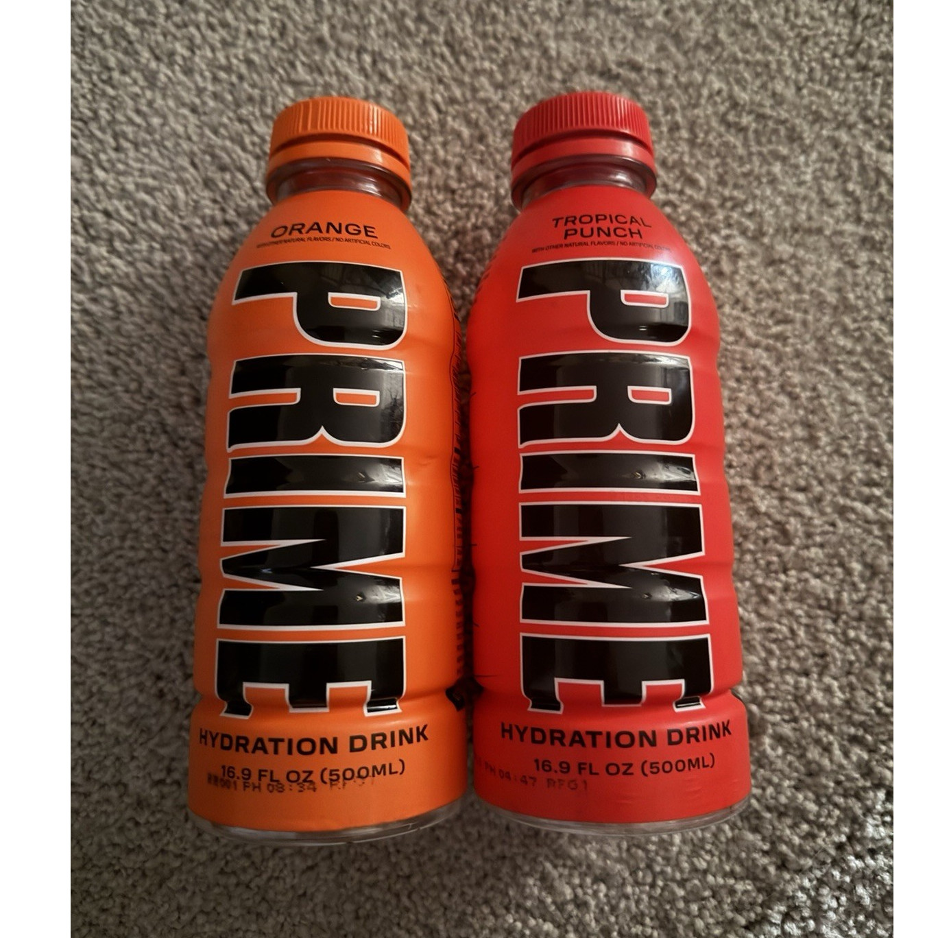 *RARE* *MISSPELLED* Two Rare PRIME bottles read desc.