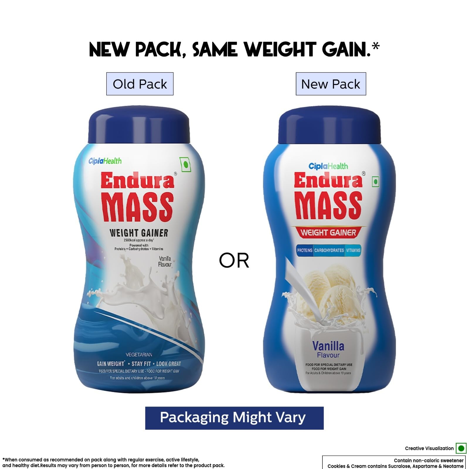 Endura Mass Weight Gainer Vanilla Protein Carb Blend 1kg