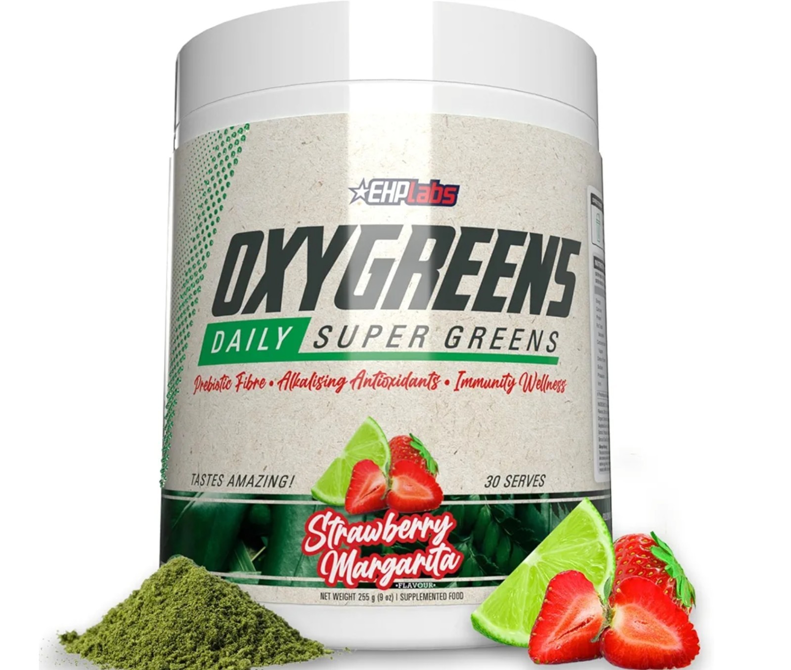 EHPlabs OXYGREENS powder 9oz ( 30 Servings ) Strawberry Magarita BEST BY 06/26