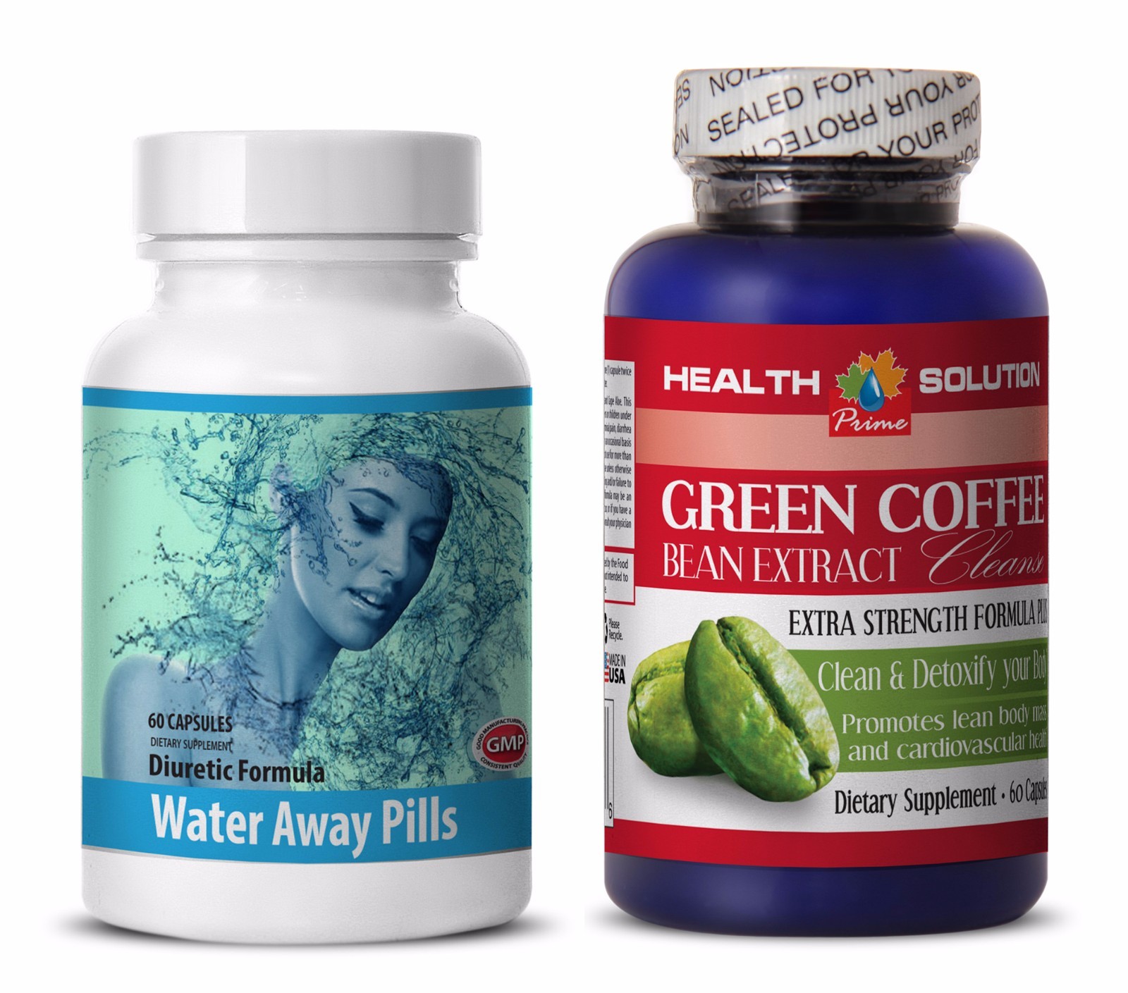 Antioxidant formula – WATER AWAY – GREEN COFFEE CLEANSE COMBO – cranberry juice