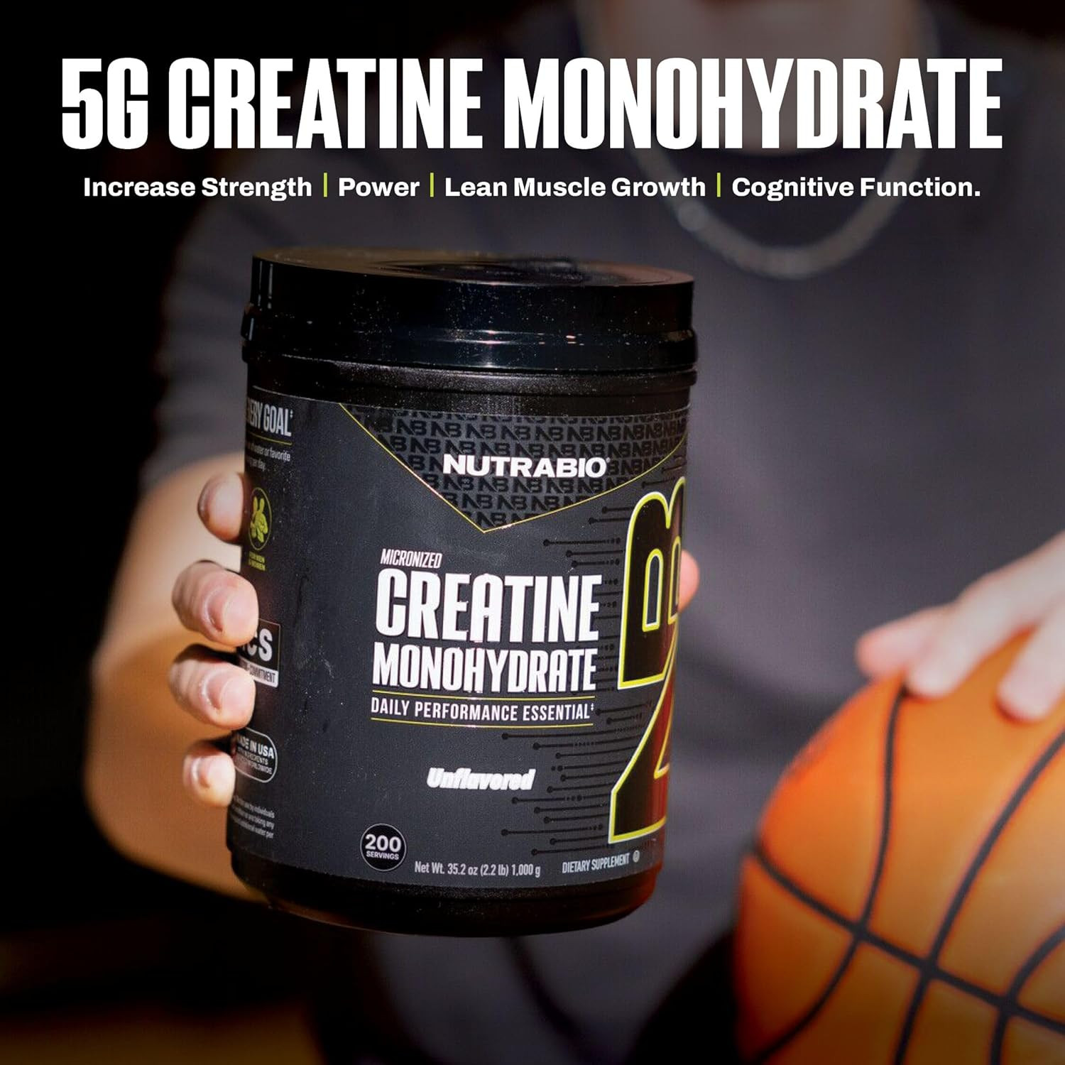 Pure Micronized Creatine Monohydrate Powder Supplement, Unflavored, (1000 G) – S
