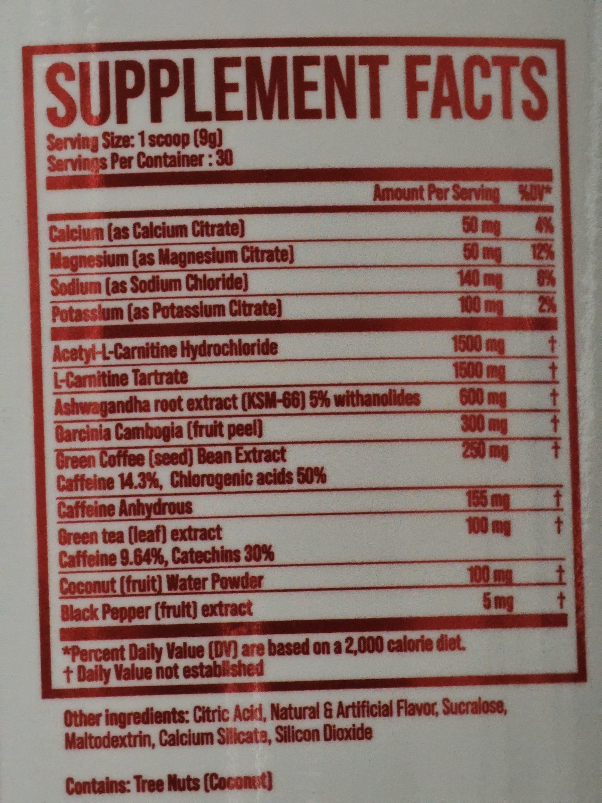 TC Nutrition Hydraburn Energy X Electrolytes X Weight Loss Rocket Pop 30 Serv