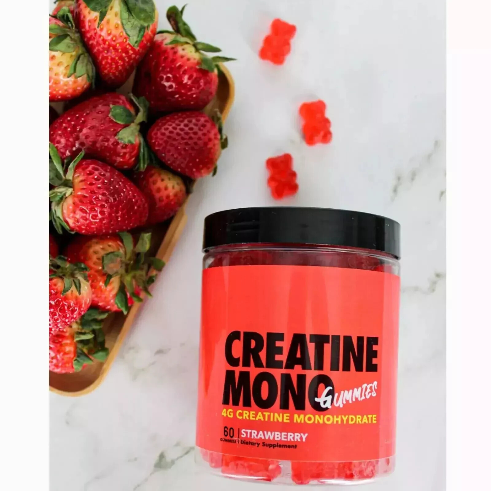 Preworkout Gummies and Creatine Gummies Twin Pack, Caffeine, Taurine + More