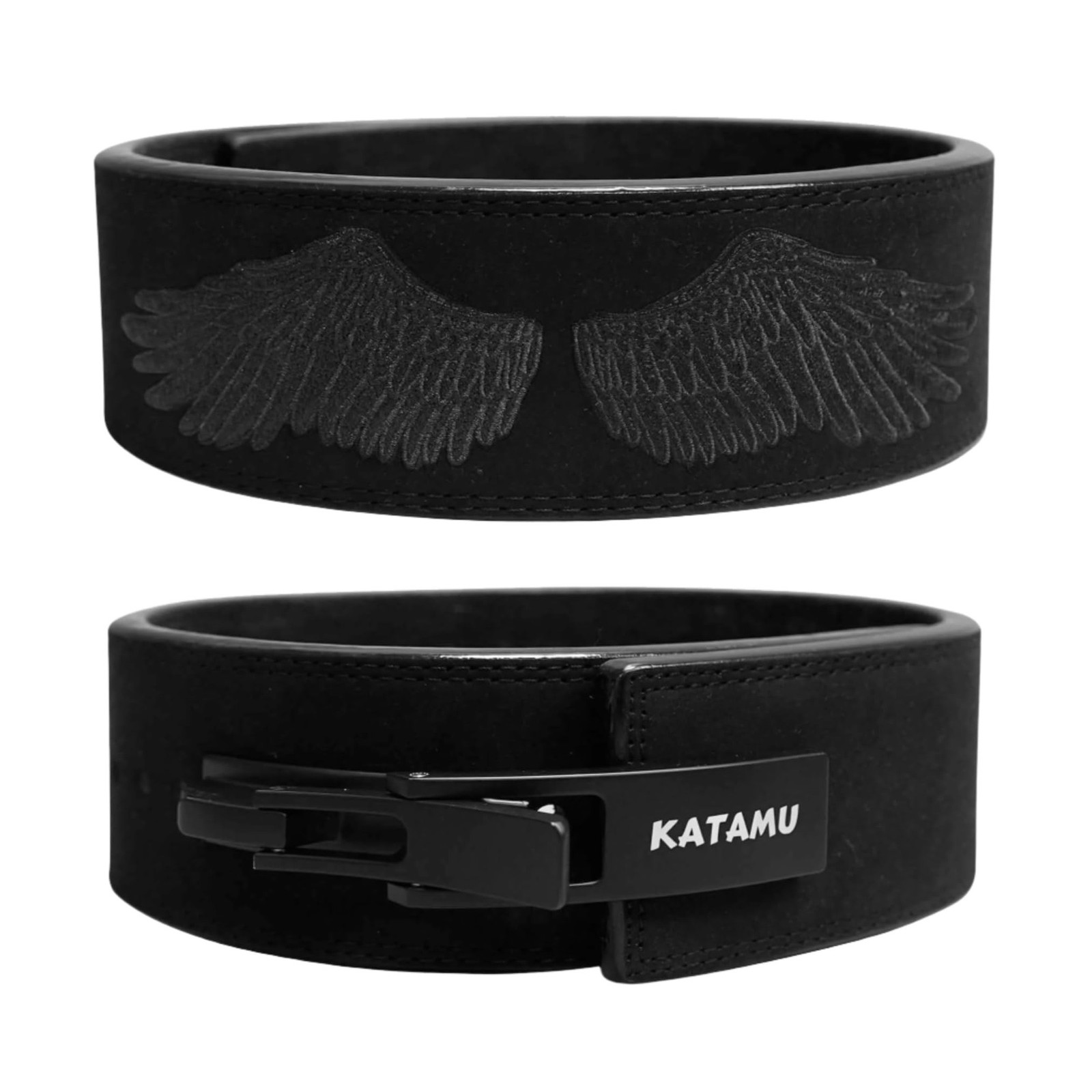 Katamu Premium Leather Lever Weightlifting Belt – Secure Steel Lever, Powe