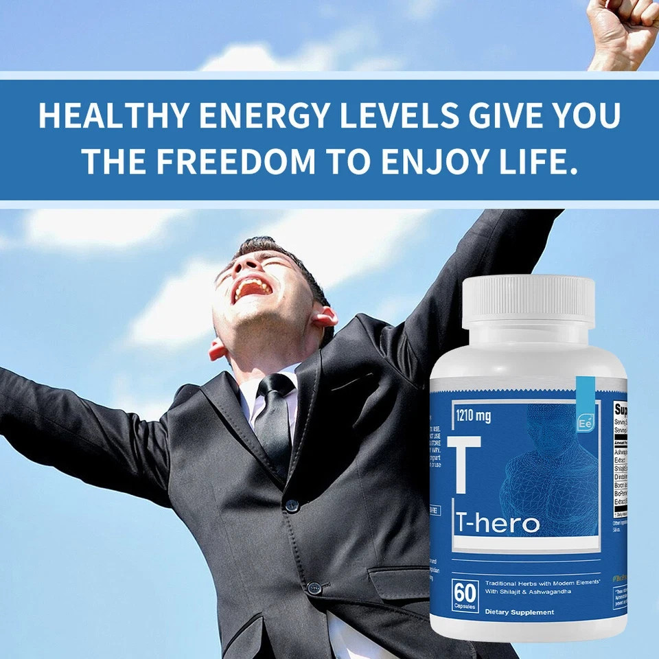 Basic elements T-Hero 1210 Mg for nutritional deficiencies Boost energy, 3 Pack.