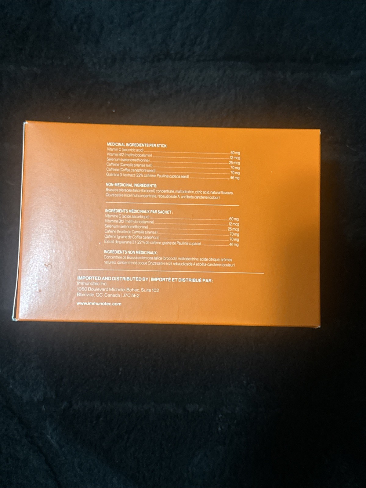 Immunocal Booster Energy Performance 30 Stick Packs New/Sealed! 08/2027