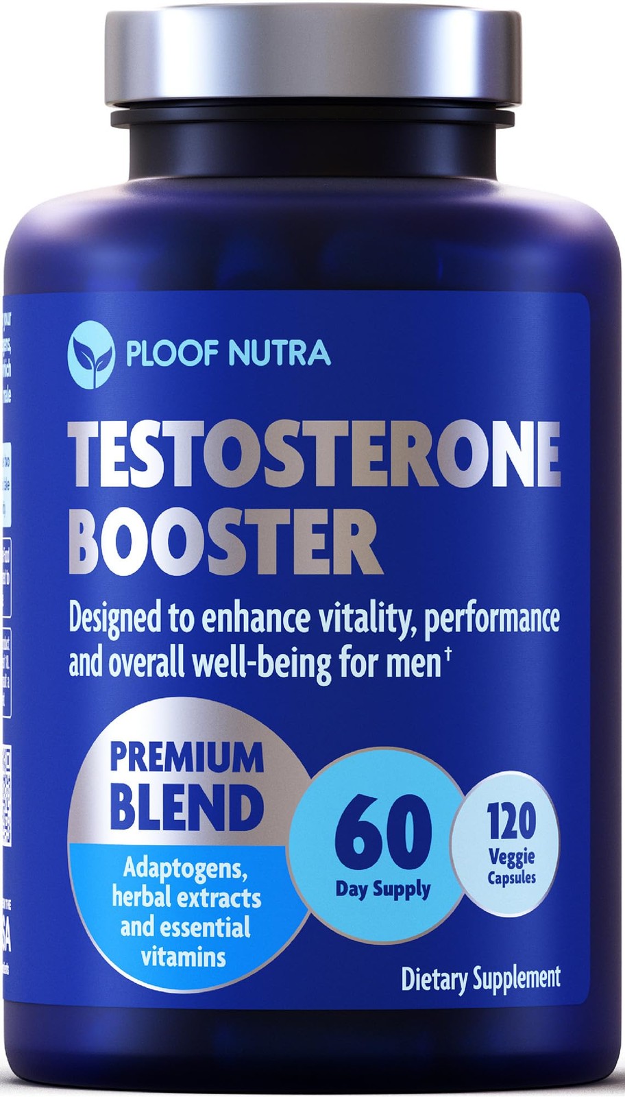 Testosterone Booster for Men – Male Enhancing, 120 Count (Pack of 1), Brown