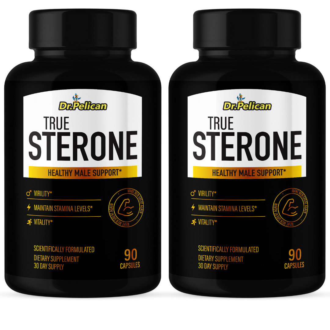 True Sterone- Bodybuilding & Men’s Health Support- 2 Bottles- 180 Capsules