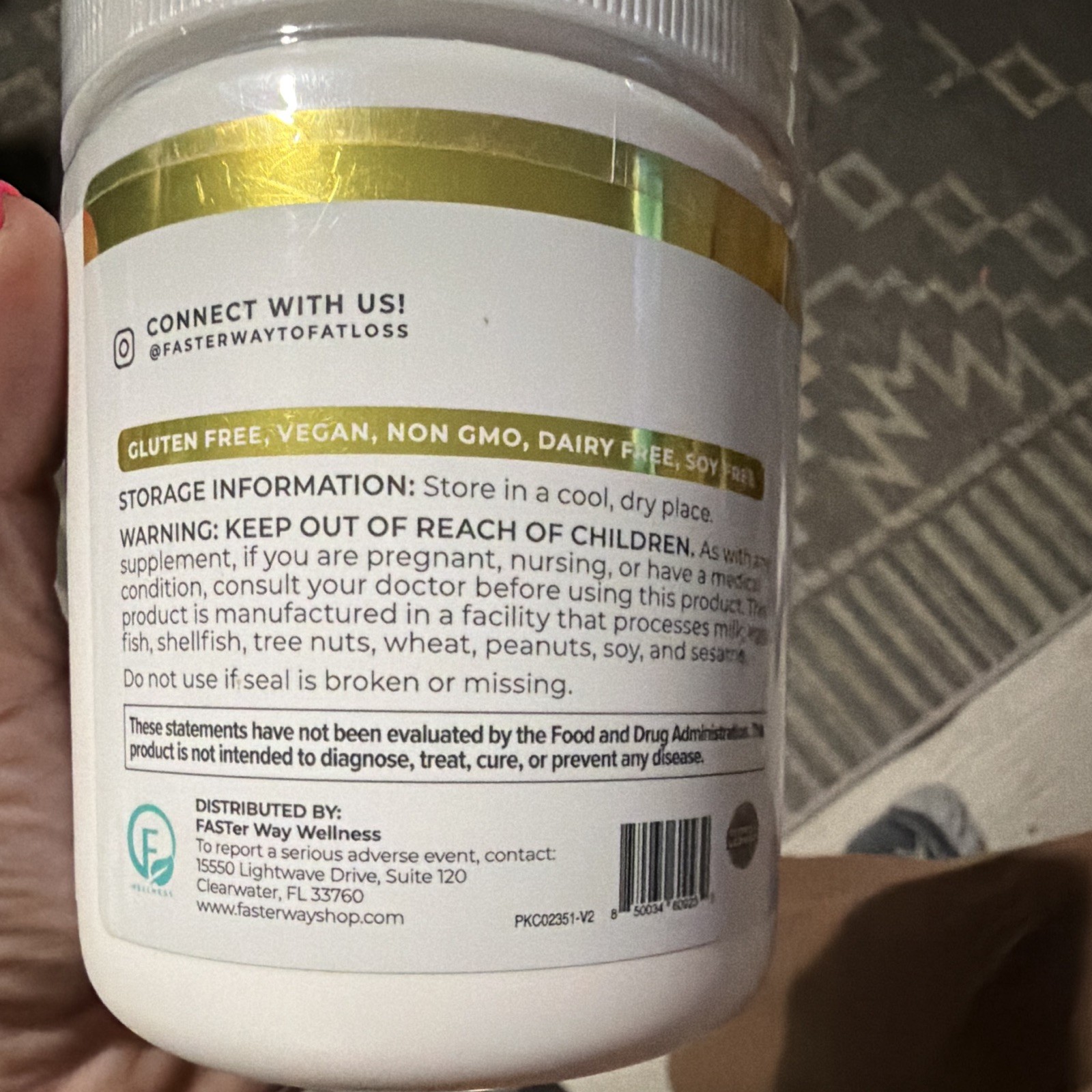 FASTER WAY Creatine + Vitamin C Powder Pink Lemon Burst 50 Sv 375g Exp 04/26