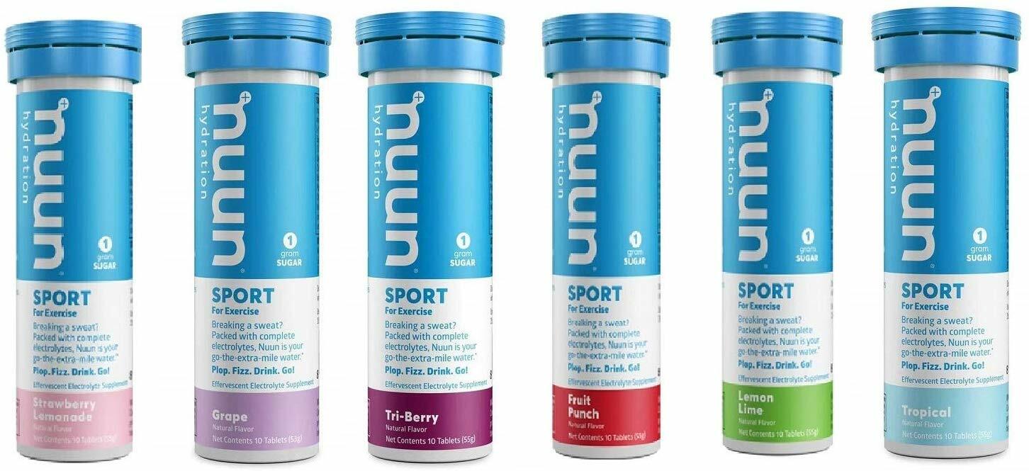 NUUN Hydration Variety Pack New & Improved (6 Flavors – 60 Tabs)