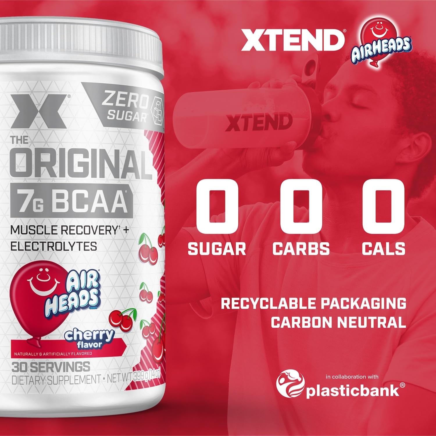 Xtend BCAA Powder Airheads Candy Flavor 30 Servings
