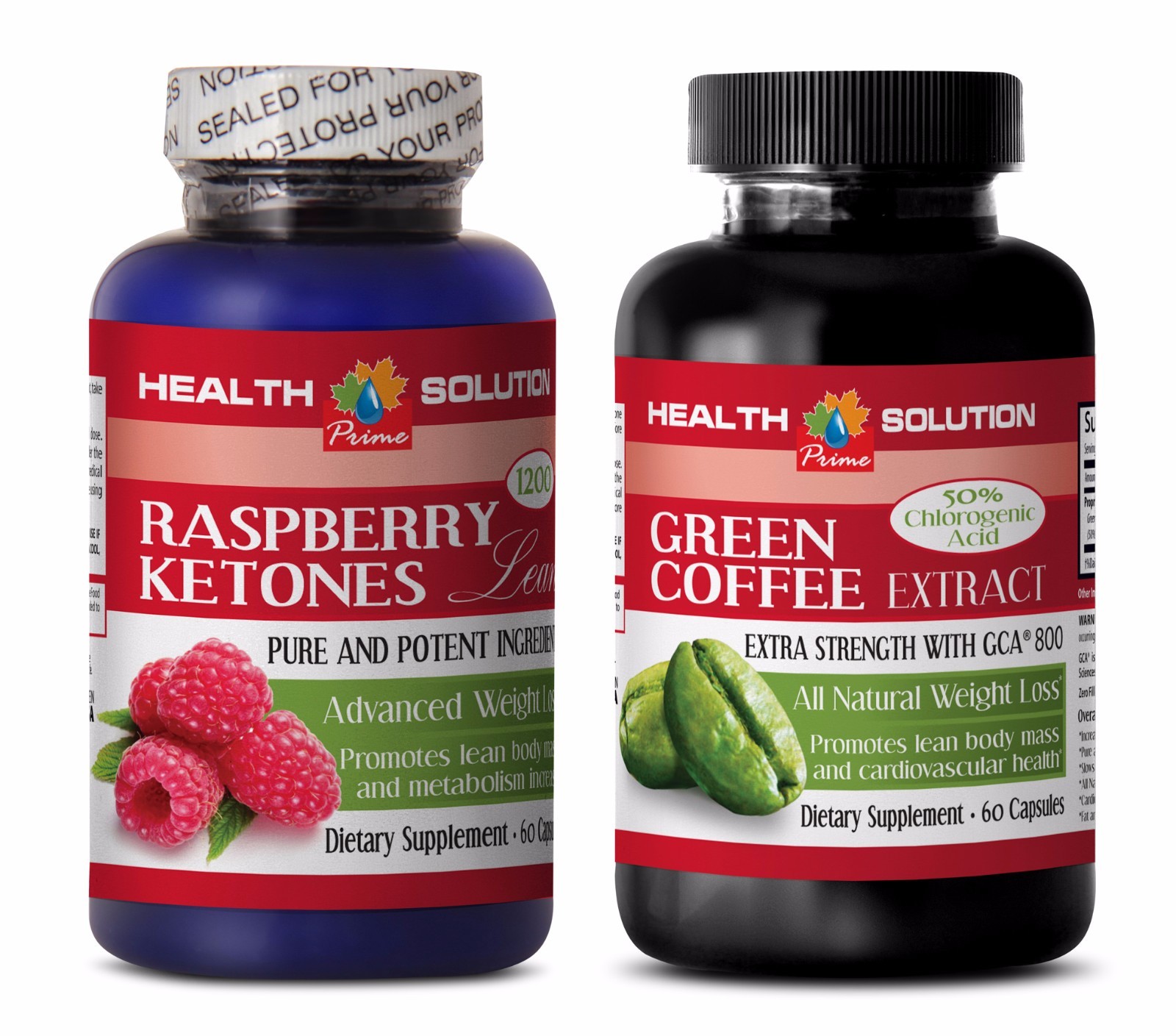 Energy boost vitamins – RASPBERRY KETONES – GREEN COFFEE EXTRACT COMBO – green