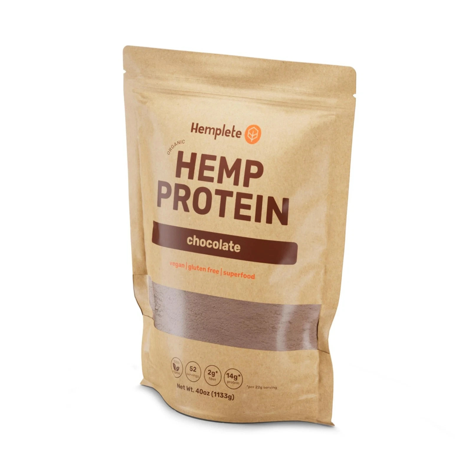hemplete Organic Vegan Hemp Heart Protein Powder Plant-Based Chocolate Powder…