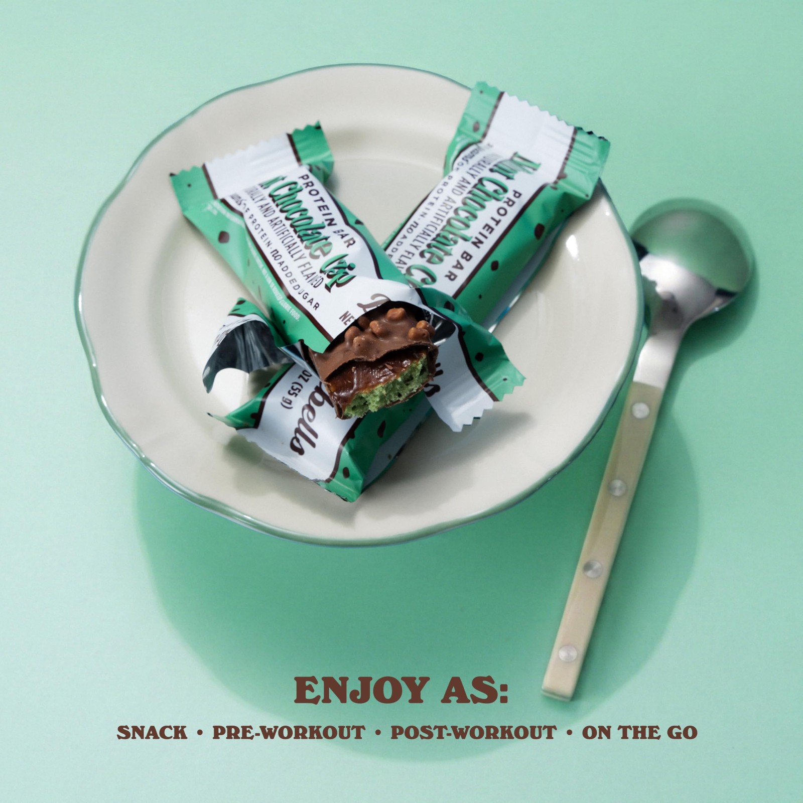 Barebells Mint Chocolate Crisp Protein Bar 20G Protein No Added Sugar 12 X 55G