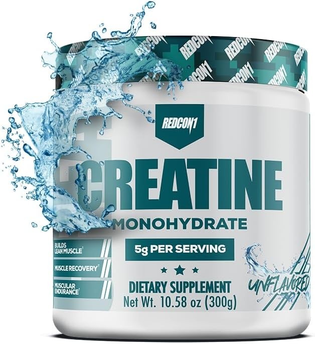 REDCON1 Creatine Monohydrate Powder 60 Servings Keto Vegan Pre Post Workout