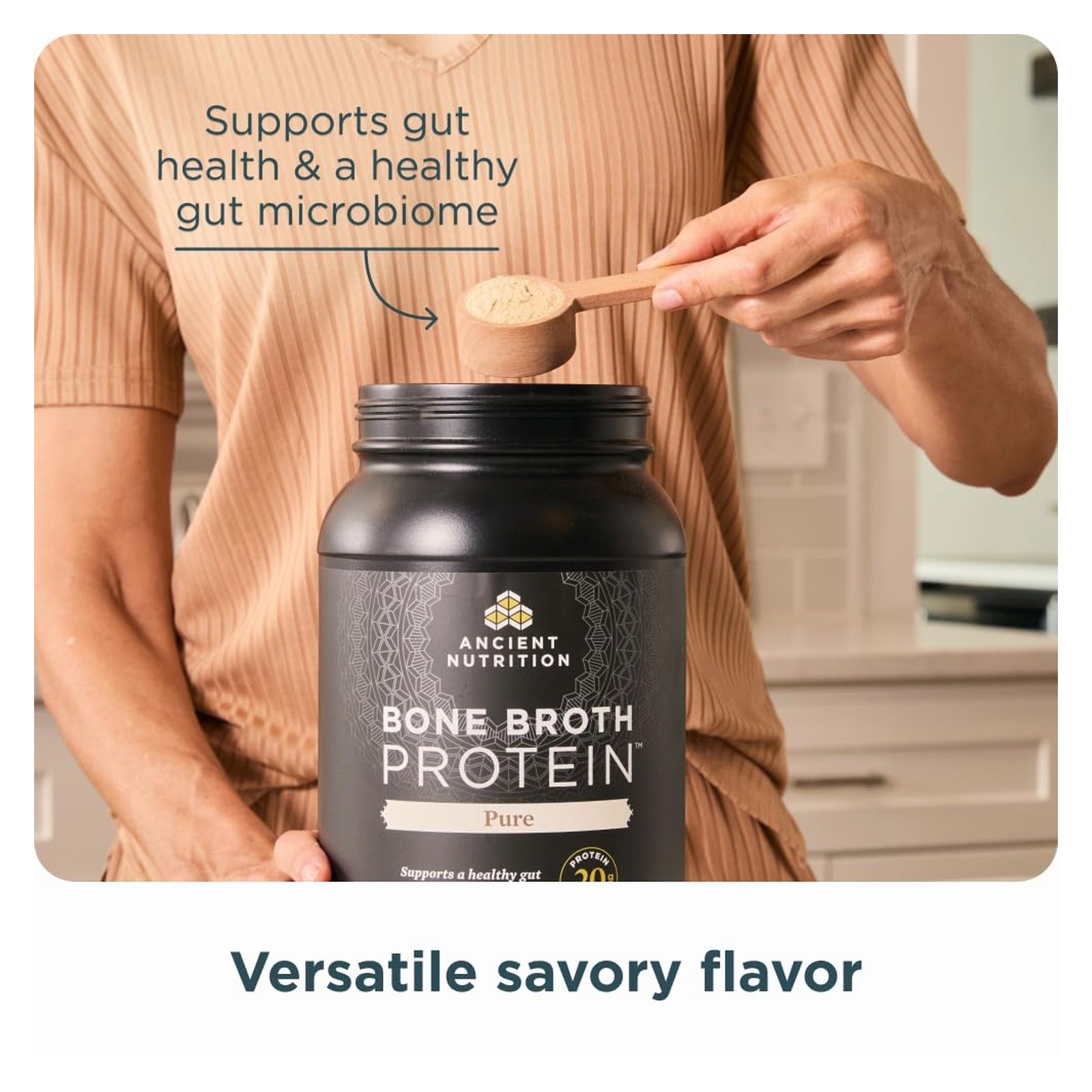 Ancient Nutrition Bone Broth Protein Powder 20g Collagen 40 Servi