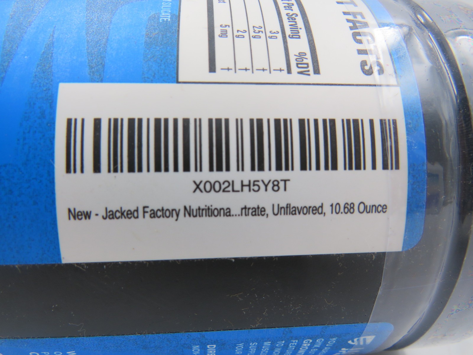 Jacked Factory Growth Surge Creatine Post Workout Powder w/L-Carnitine 08/27