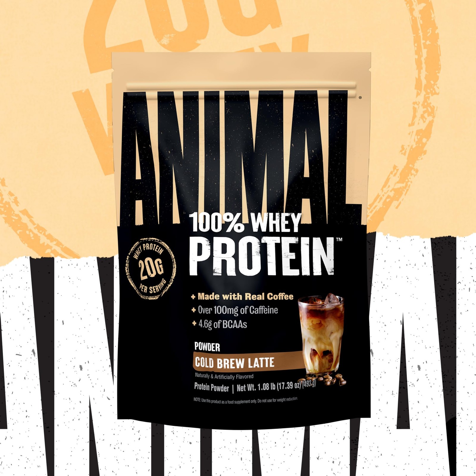 100% Whey Protein Powder Instant Iced Coffee – Real Coffee for Preworkout