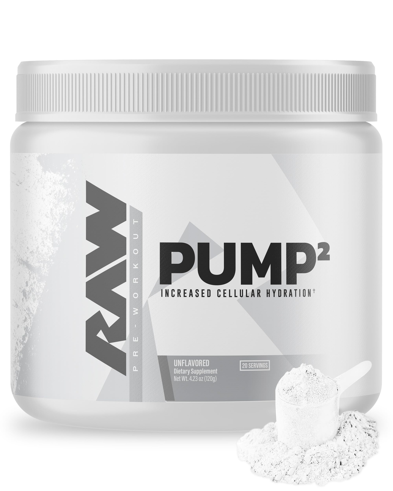 RAW Nutrition Pump2 Glycerol Powder 20 Servings Pre Workout Supplement