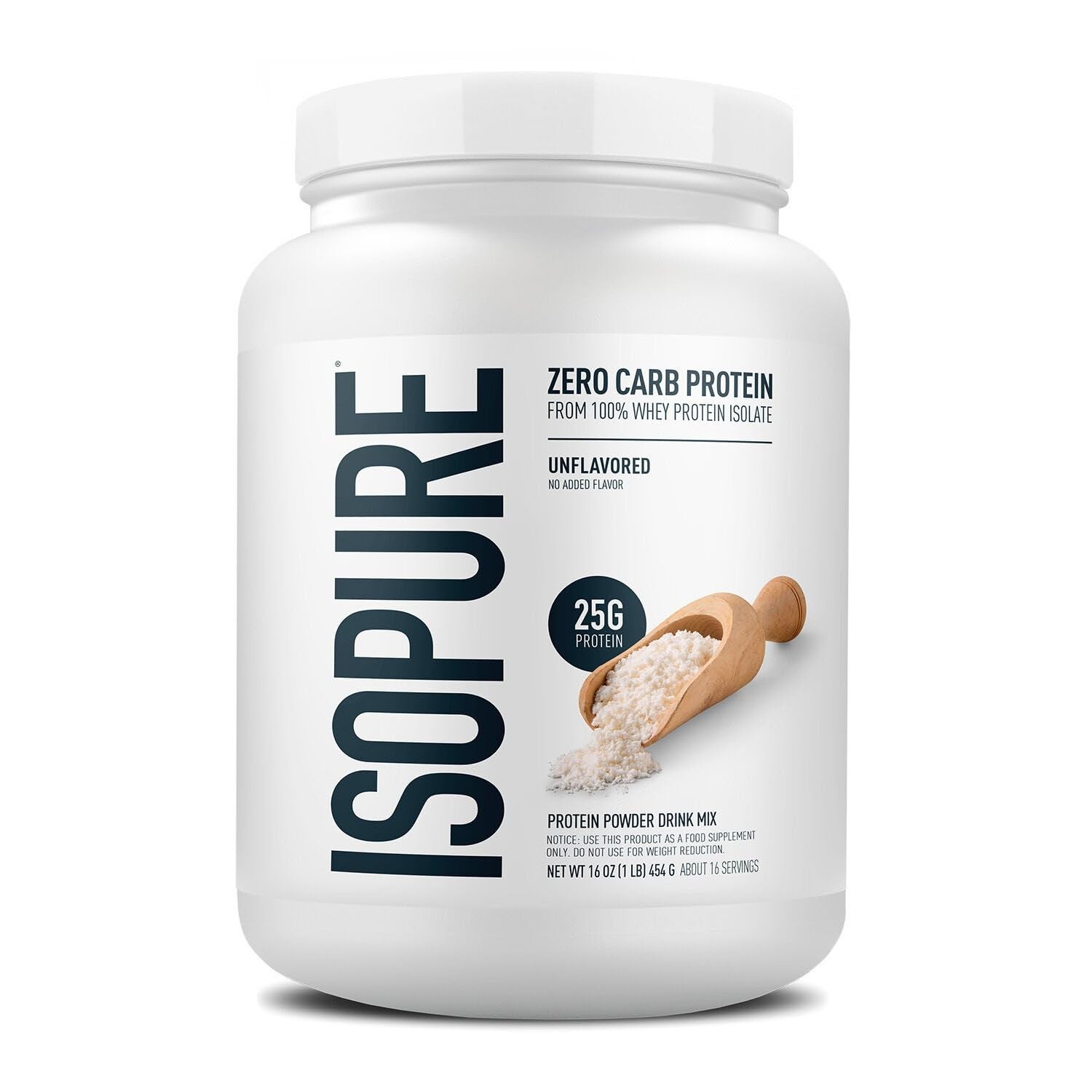 Isopure Zero Carb 100 Pure Whey Isolate Protein Powder, Lactose Free, Gluten …
