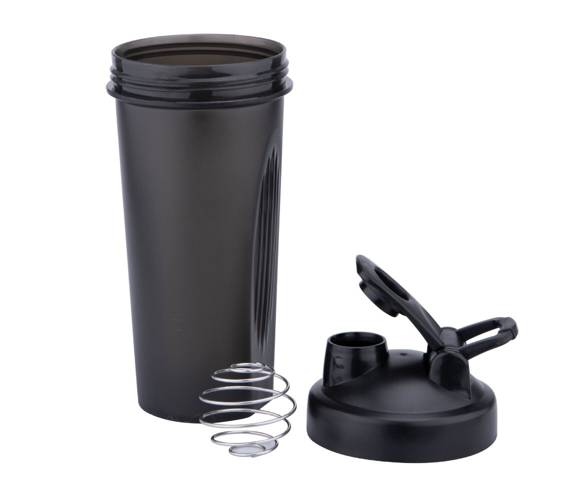 (2PK) Large BLACK Shaker 28oz for protein-Blender Bottle with Loop Top &Mix Ball