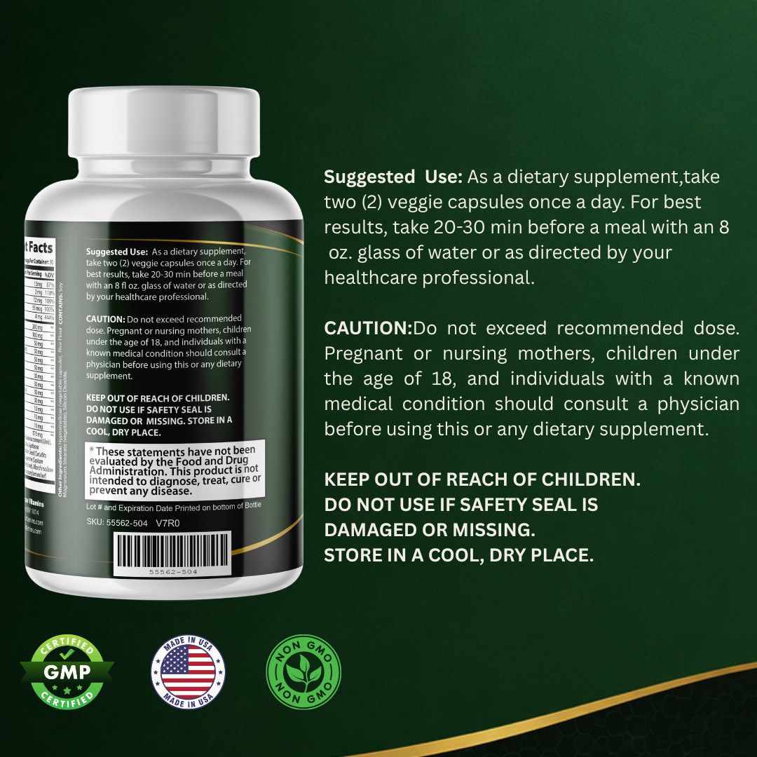 UroVANCE- Prostate Support- 5 Bottles- 300 Capsules