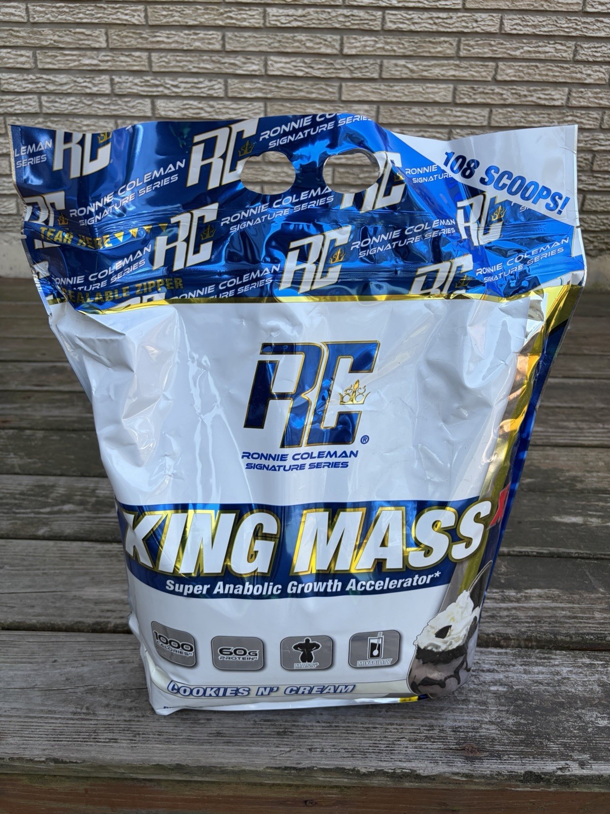 15lb Protein Powder Mass Gainer Cookies & Cream SEALED/NEW- Ronnie Coleman 7/26