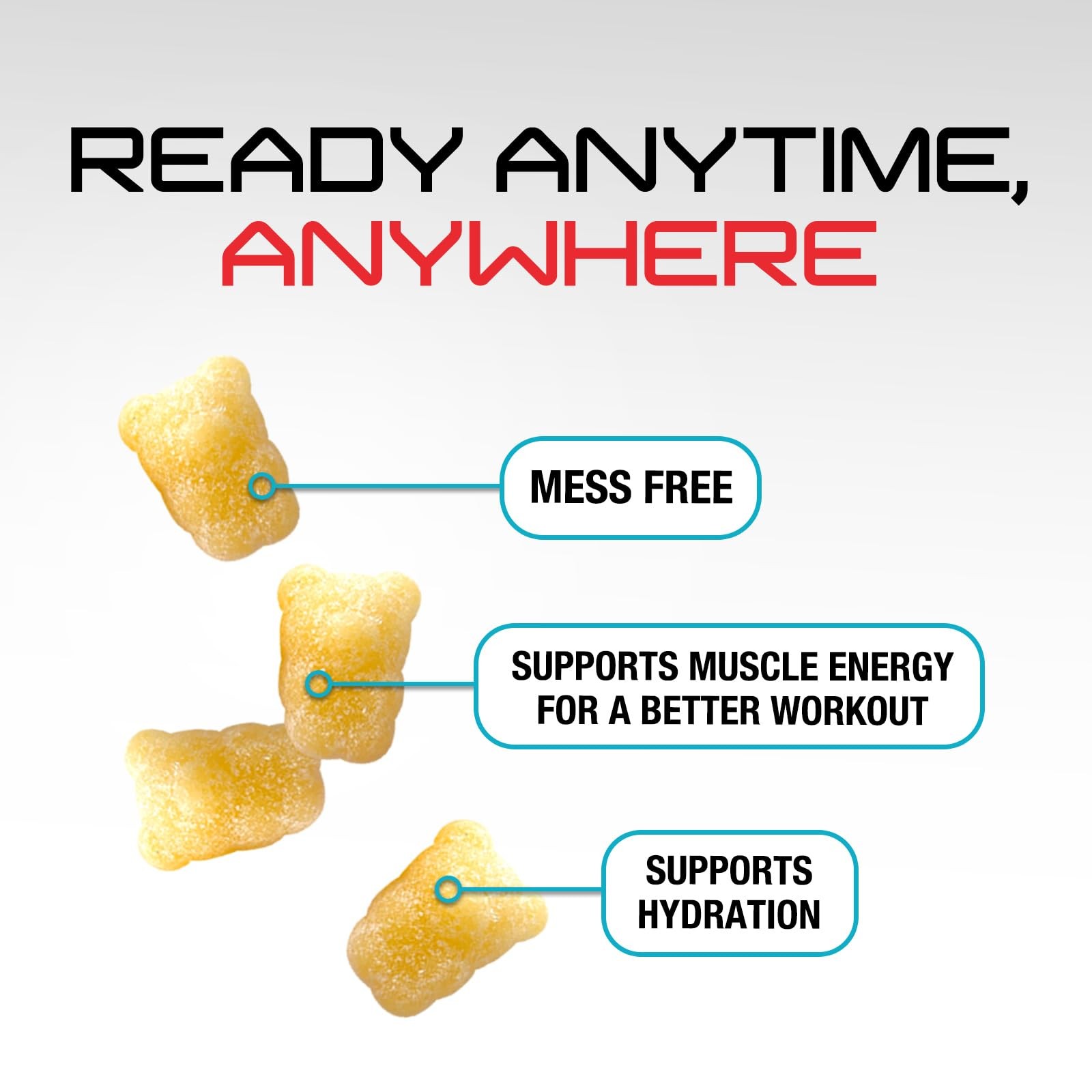 Creatine Gummies 1000mg SugarFree Monohydrate for Muscle & Strength 60ct