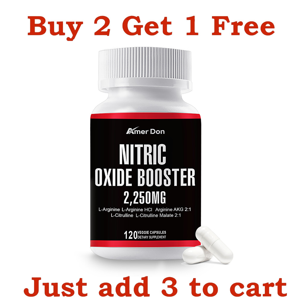 Nitric Oxide & Circulation Boost Supplement – L-Arginine, L-Citrulline 2250mg