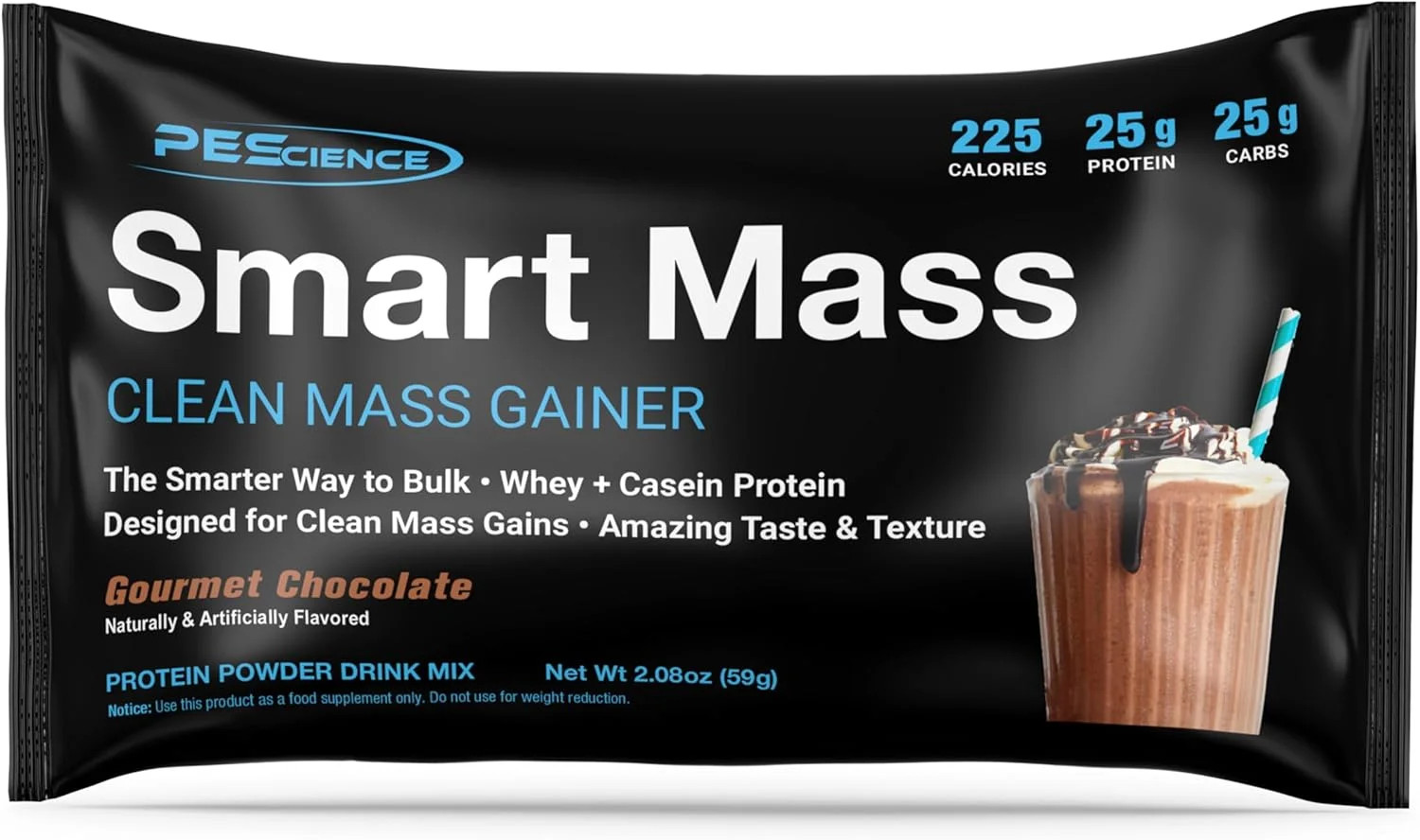 PEScience Smart Mass Gainer, Lean Muscle Weight Gainer, Whey Protein & Casein Pr