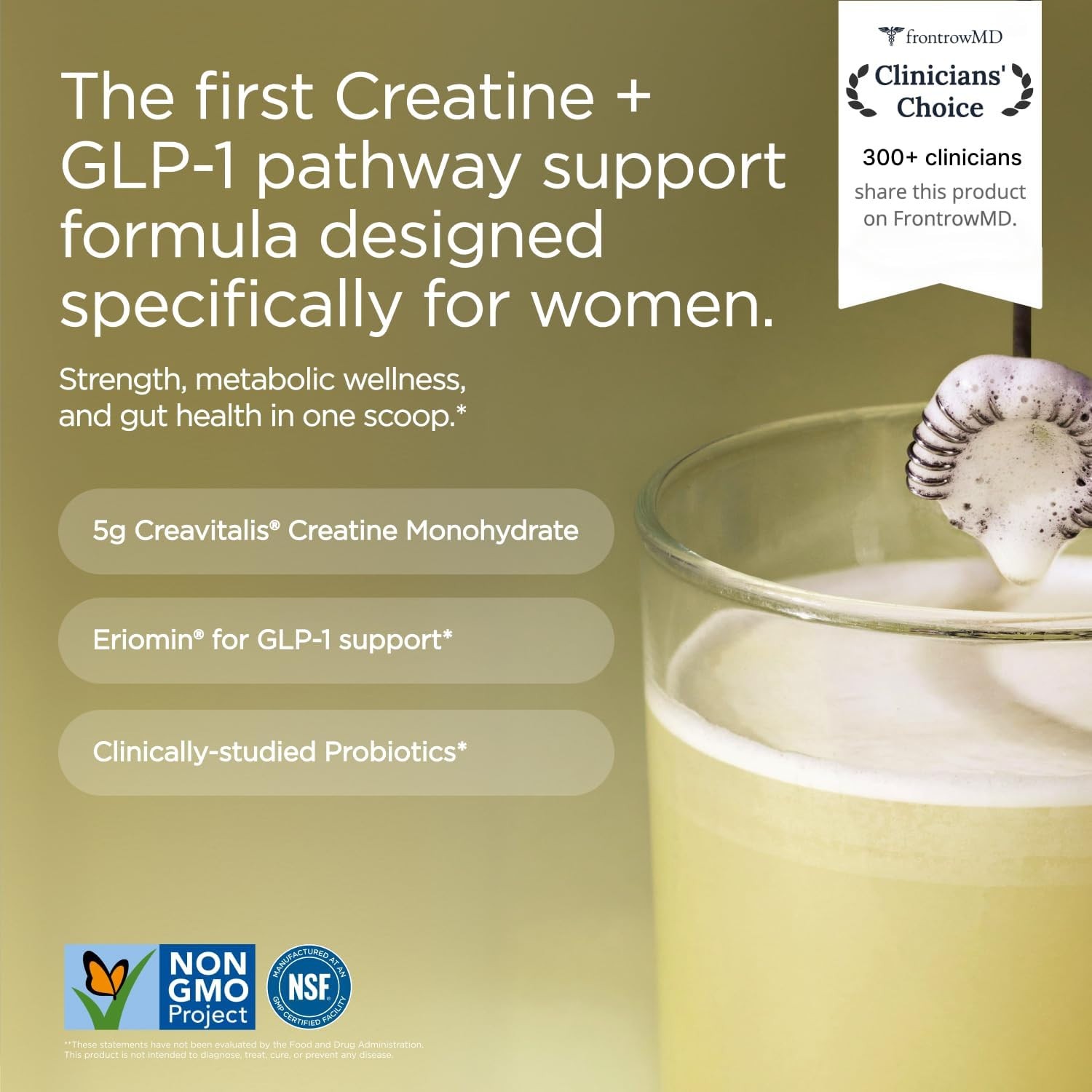 JSHealth Lean+ Creatine Monohydrate Powder for Women – 5g Micronized Creatine