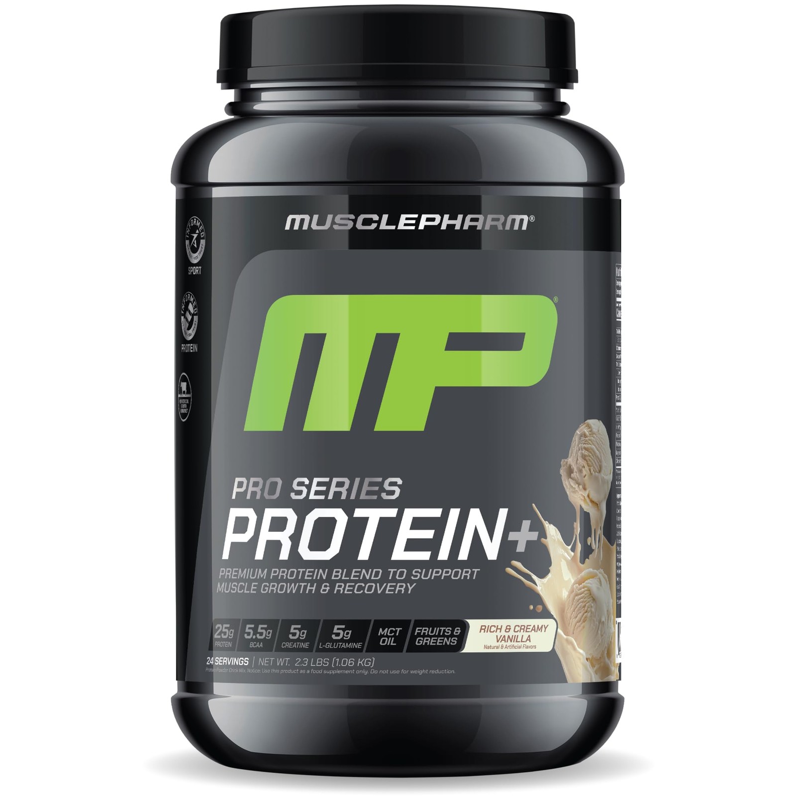 MusclePharm Pro Series Protein+, 26g Whey Protein Powder per Serving | Professio