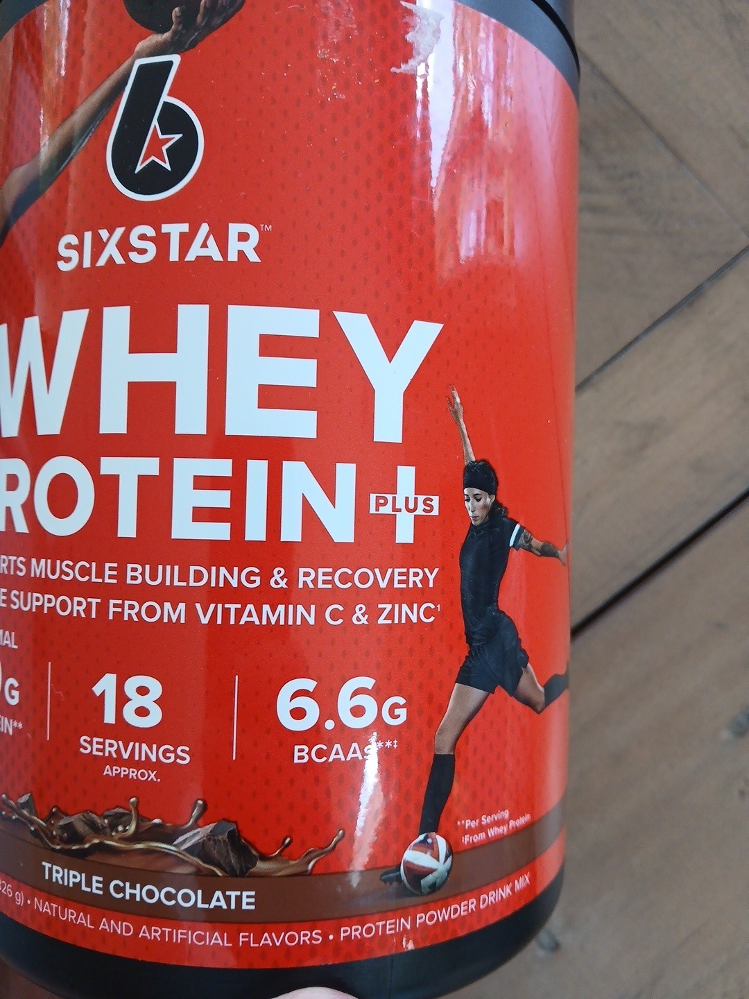 Six Star 100 Whey Protein Powder Plus Triple Chocolate 1.81 lb 30g Protein
