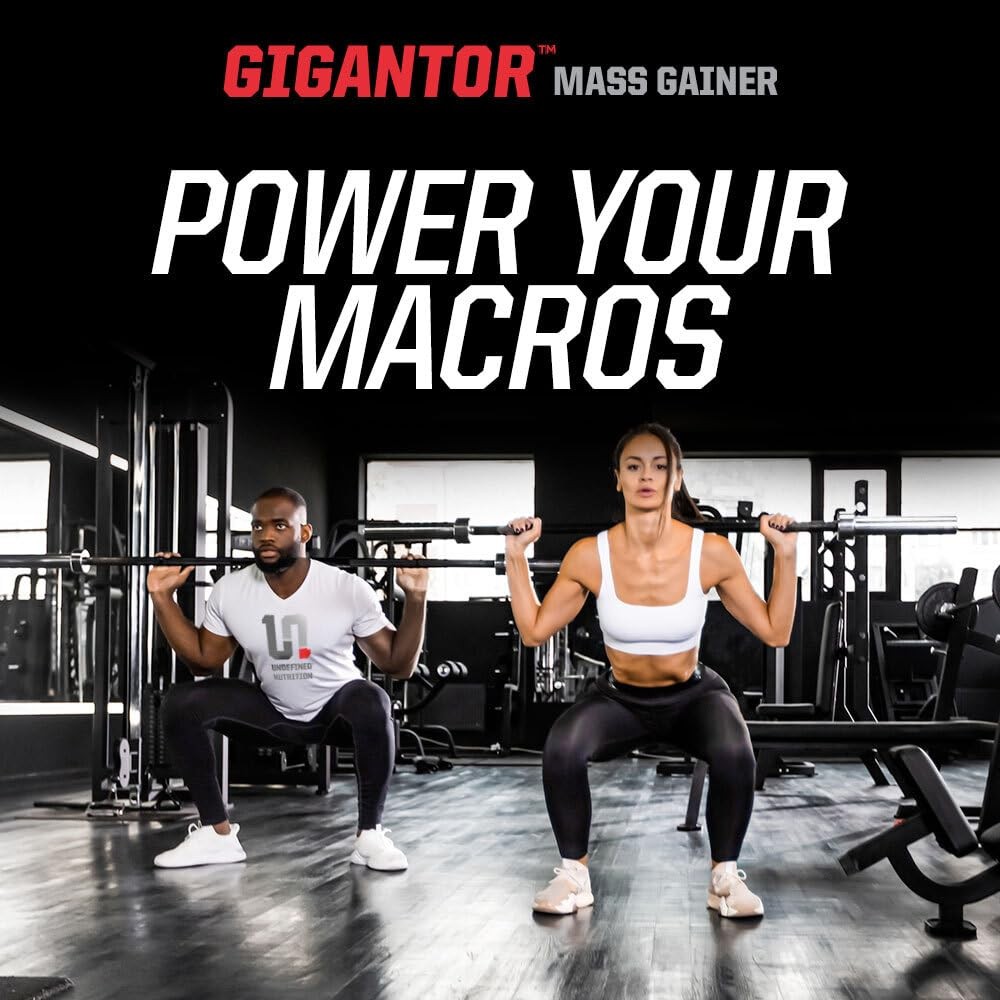 Undefined Nutrition Gigantor Mass Gainer by Brian Shaw 60g Protein, 30 Servin…