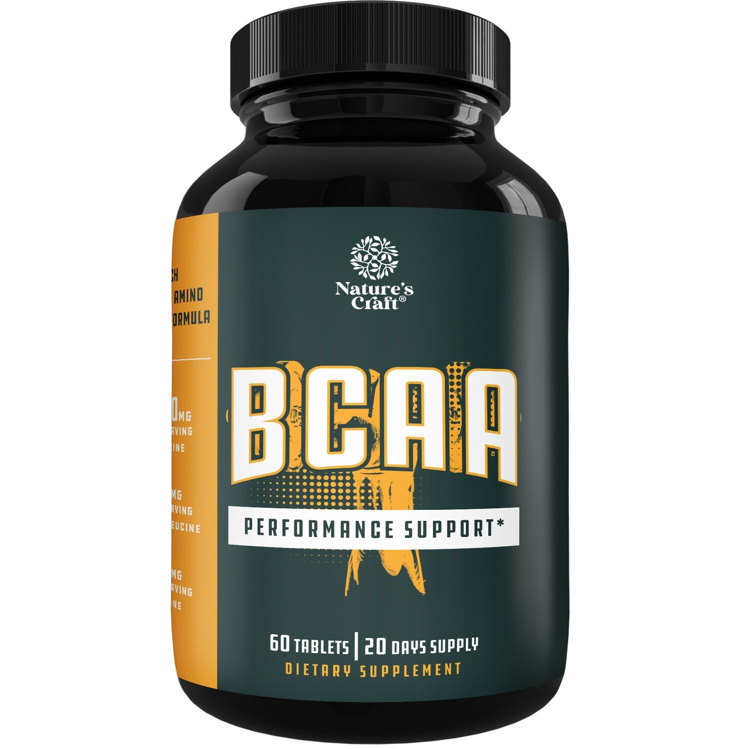 Branch Chain Amino Acids Supplement – Vegan BCAA Capsules Post Workout Muscle