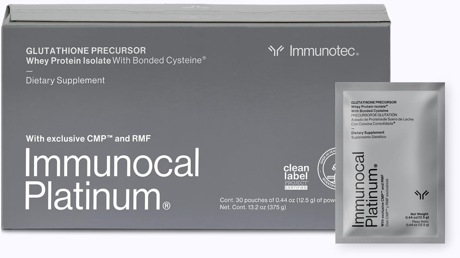 Immunocal Platinum Glutathione Whey Protein Isolate 30 Servings