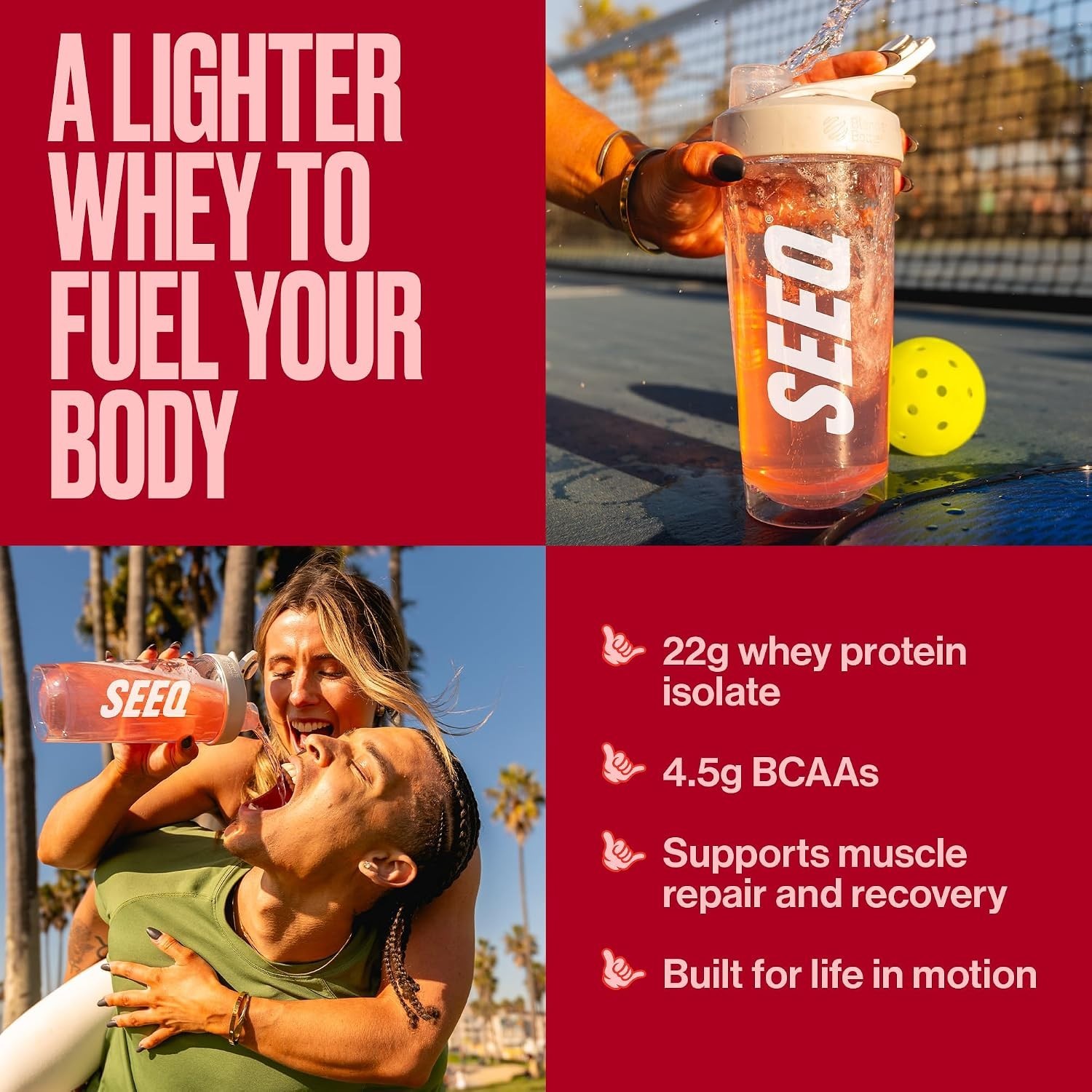 Clear Whey Protein Isolate Powder Watermelon Wave 22 Servings 22g Zero Sugar