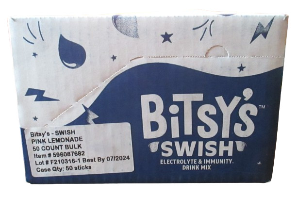 Bitsy’s Swish Electrolyte & Immunity Mix Pink Lemonade w/Hydration Complex