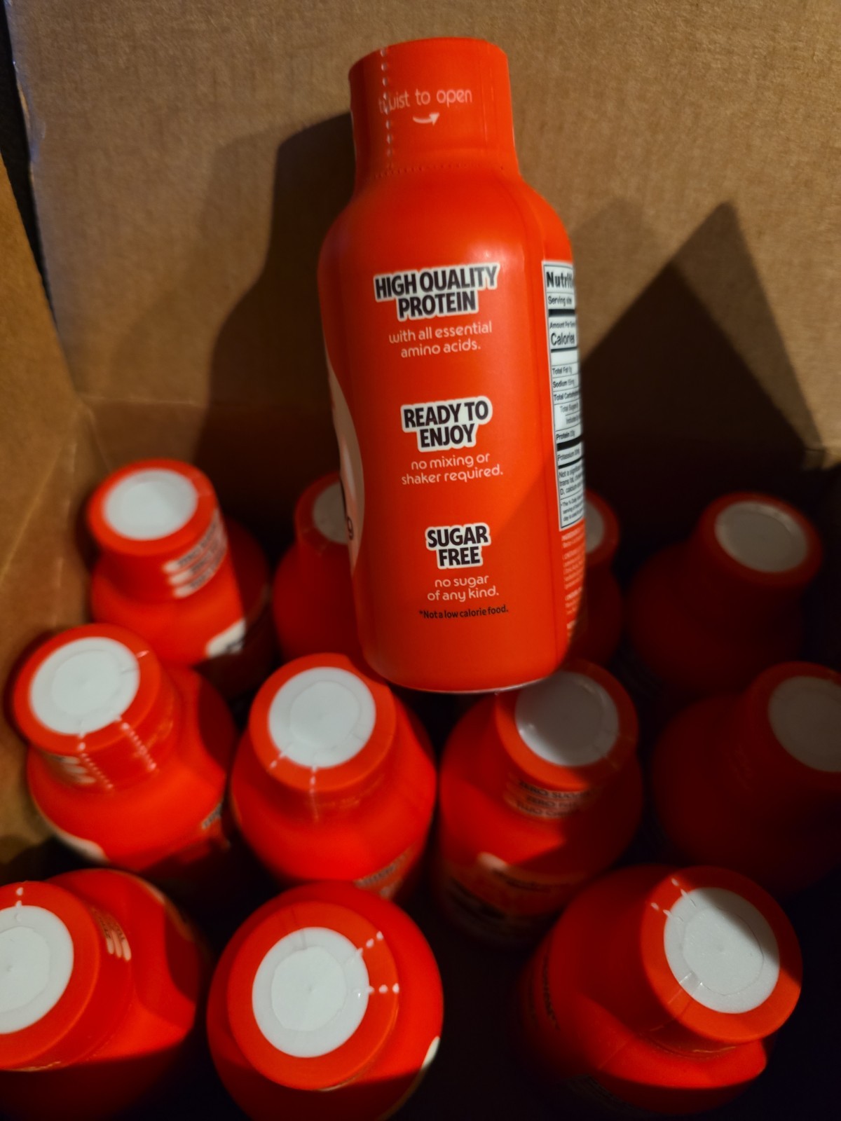 12 PACK Pure Genius Strawberry Guava Protein Shots 23g KETO Gluten & Sugar Free