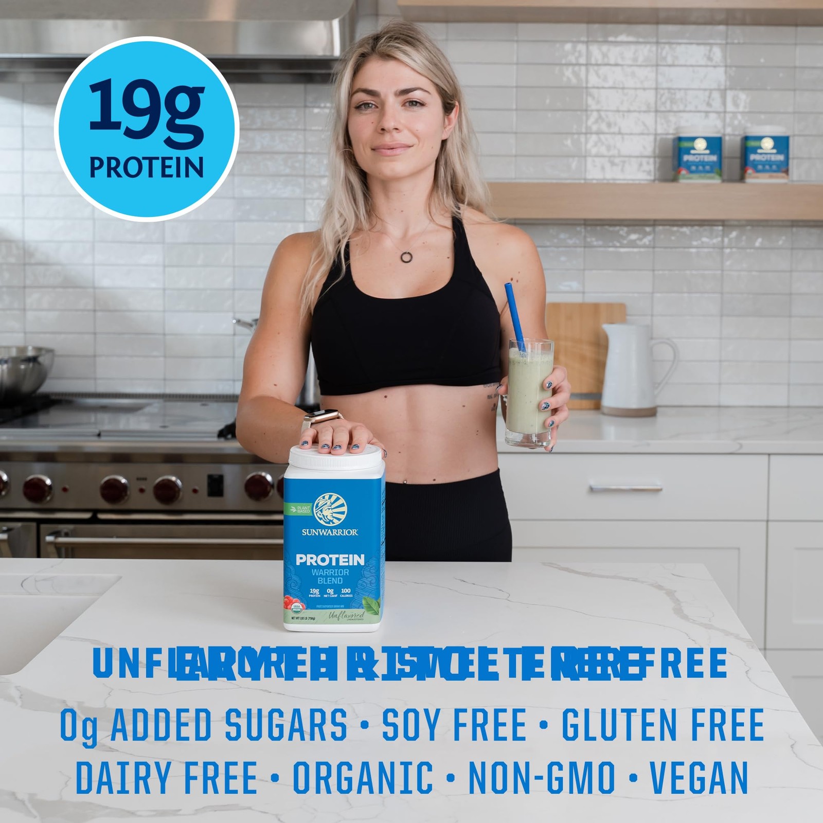 pack of 3 Vegan Organic Protein Powder Plant-based | BCAA Amino Acids Hemp Seed