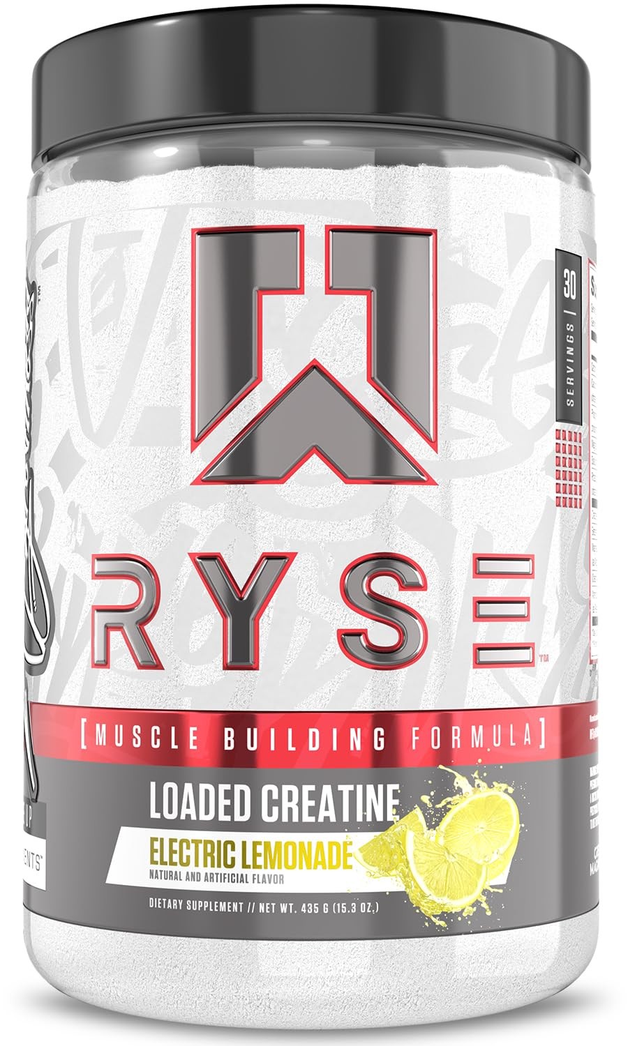 RYSE Loaded Creatine for Men & Women Electric Lemonade Muscle Building Form…